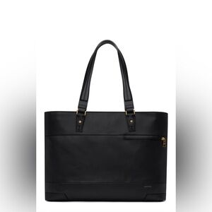 Masterpiece leather black leather tote